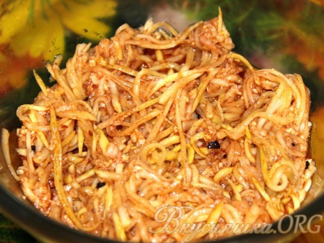Маринованные кабачки-спагетти