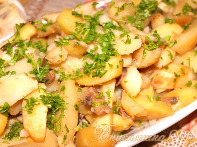 Жаркое из картофеля с грибами в рукаве